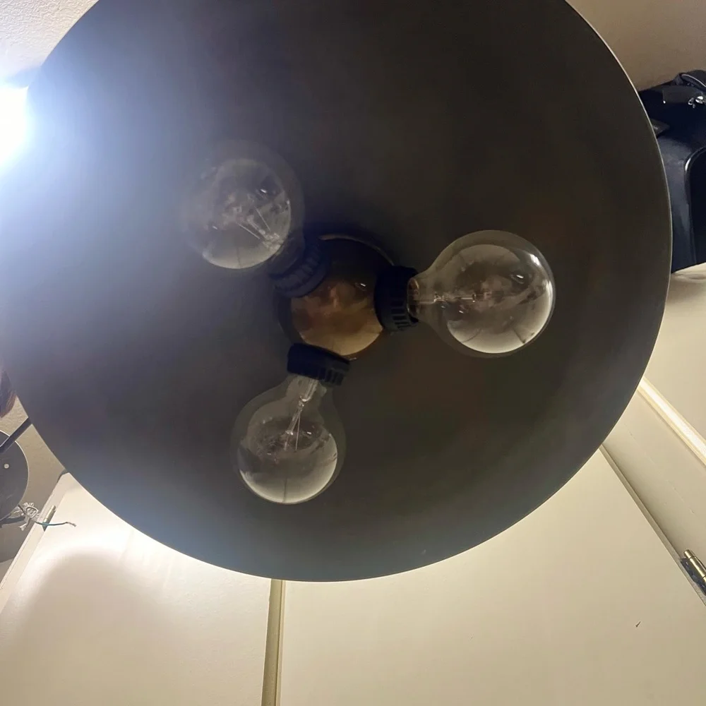 Restoration Hardware Ceiling Light Black Industrial Pendant Light Fixture
